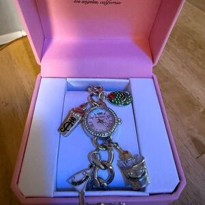 Juicy Couture Silver watch with charms